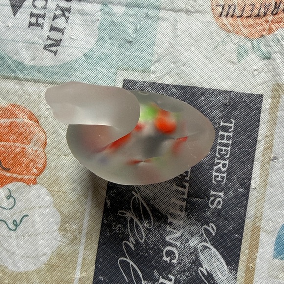Frosted Glass Swan with Multicolor Accents - Picture 7 of 11